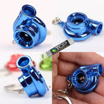 Sleeve Bearing Turbo Keychain - Metallic Blue - Keychains 9