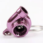 Sleeve Bearing Turbo Keychain - Metallic Purple - Keychains 2