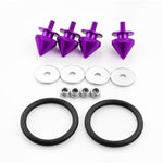 Spiked Quick Release Bumper Hatch Lid Fasteners Kit - Purple - fastener 17