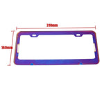 Spoon Sports Blue Burned License Plate Frame - Frames