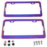 Spoon Sports Blue Burned License Plate Frame - Frames