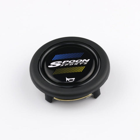 Spoon Sports Momo Horn Button - Blue/Yellow - horn button