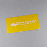 Spoon Sports Tuner JDM License Plate - Yellow