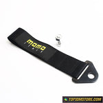 black tow strap,tow strap black,momo tow strap,jdm tow strap,front tow strap,racing tow strap,race car tow strap,tow eye strap,jdm tow hook strap,rear tow strap,motorsport tow strap,nylon tow strap,nylon tow rope