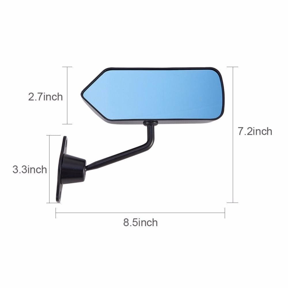 F1 Style Carbon Fiber Racing Side Mirrors - Universal JDM Fit – Top JDM ...