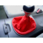 Red Suede Gear Shift Boot Cover - Boots
