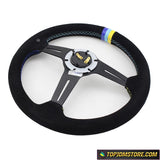 GPP Suede Leather Steering Wheel 14inch - Steering Wheels 6