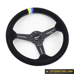 GPP Suede Leather Steering Wheel 14inch - Steering Wheels 3