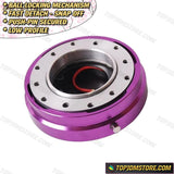 Thin Snap Off Quick Release Ball Locking Steering Wheel Hub - Purple - Steering Wheel Hubs 11