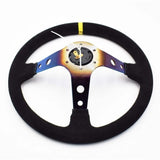 Titanium Blue Burned OMP Corsica Steering Wheel Racing Aftermarket - Top JDM Store