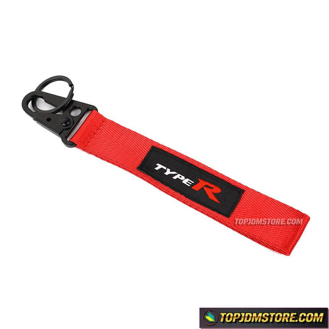 Type R Keychain JDM Tow Hook Clasp Key Ring Tag Accessories