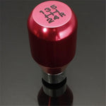 Univeral 5 Speed Aluminum Gear Shift Knob Comfort Grip - Red - Shift Knobs 6