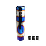 Universal Aluminum Titanium Style Burnt Blue Shift Knob 13cm - Patch Burned - Shift Knobs 4