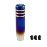 Universal Aluminum Titanium Style Burnt Blue Shift Knob 13cm - Solid Burned - Shift Knobs 2