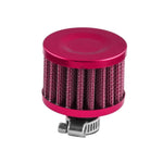 Universal Crankcase Vent Breather Filter 12mm - Red - Intake 14