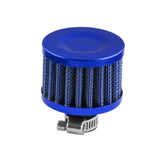 Universal Crankcase Vent Breather Filter 12mm - Blue - Intake 16