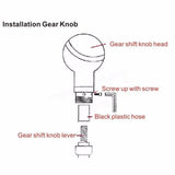 Universal Five 5-Speed Lightweight Gear Shift Knob Manual Transmission - Shift Knobs 9