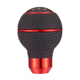 Universal Perforated Leather Red 5 Speed Shift Knob Head - Shift Knobs 3