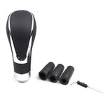 Universal Plastic Black and Chrome Gear Shift Knob - Shift Knobs 5