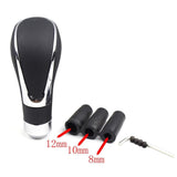 Universal Plastic Black and Chrome Gear Shift Knob - Shift Knobs 3