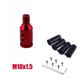Universal Shift Knob Adapter for Non-Threaded Shifter M12x1.25 - M10x1.5mm - Red / M10x1.5 - Shift Knob Extension 17