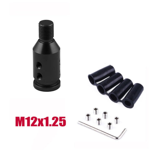 Universal Shift Knob Adapter for Non-Threaded Shifter M12x1.25 - M10x1.5mm - Black / M12x1.25 - Shift Knob Extension 10