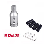 Universal Shift Knob Adapter for Non-Threaded Shifter M12x1.25 - M10x1.5mm - Silver / M12x1.25 - Shift Knob Extension 16