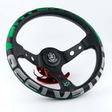 vertex 1996 steering wheel green,vertex steering wheel,jdm steering wheel,leather steering wheel,vertex 1996,ek9 steering wheel,deep dish steering wheel,aftermarket steering wheel,best aftermarket steering wheel,momo deep dish steering wheel,omp deep dish steering wheel,nrg deep dish steering wheel,miata aftermarket steering wheel