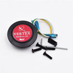 Vertex 7 Star Steering Wheel Leather Red Stitch JDM Aftermarket - Top JDM Store