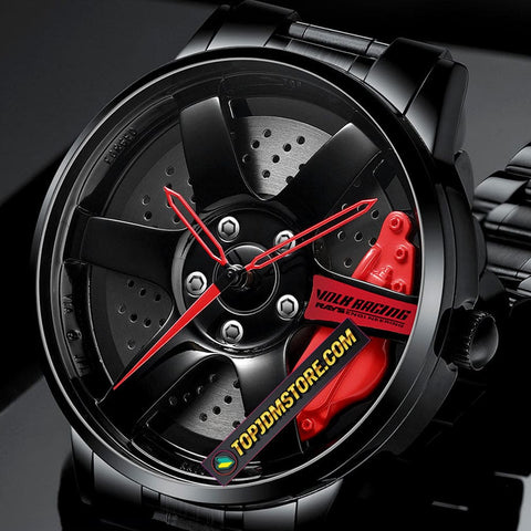Volk Racing Rim Watch TE37 Wheel Watch | JDM 6-Spoke Rim Design & Sapphire Glass – Top JDM Store
