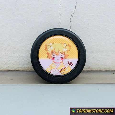 Zenitsu Crossdress Anime Horn Button - horn button